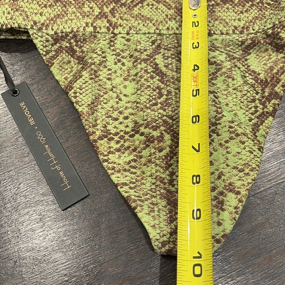 House of Harlow NWT Green Snakeskin Bikini Set - Picture 7 of 7